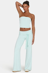 ButterCloudâ„¢ Tie-Waist Wide-Leg Trousers in Peppermint