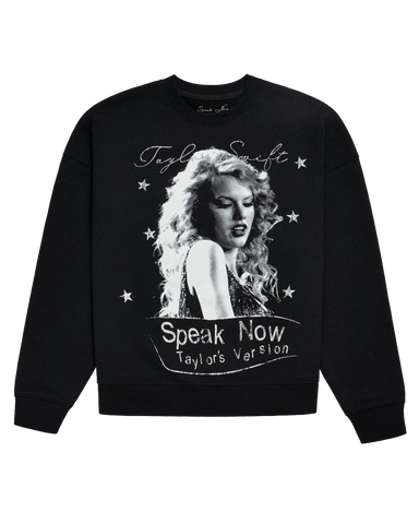 Speak Now (Taylor's Version) Black Crewneck Sweatshirt