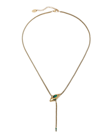 All I Think About Is Karma Snake Necklace