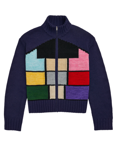 Lover House Zip Up Sweater