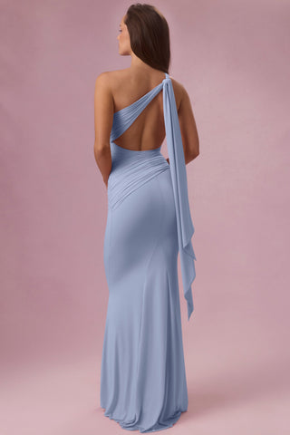 Jersey Bridesmaid Dress in Sky Blue