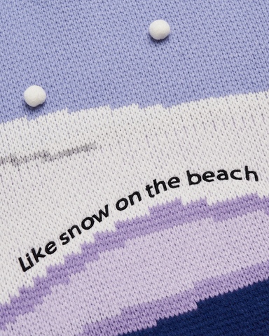 Like Snow On The Beach Sweater