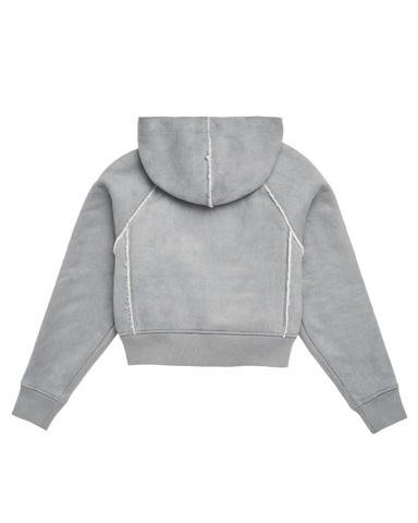 Folklore Album Gray Faux Shearling Jacket