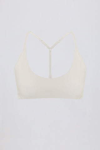Soft Active Racerback Sports Bra in Oat