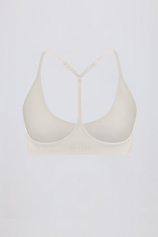Soft Active Racerback Sports Bra in Oat