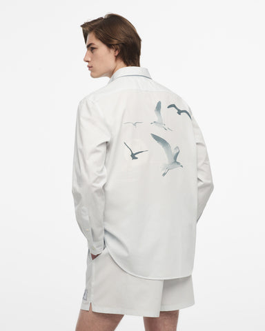 1989 (Taylor's Version) Seagull Blue Stripe Poplin Shirt