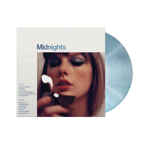 Midnights: Moonstone Blue Marbled Edition Vinyl