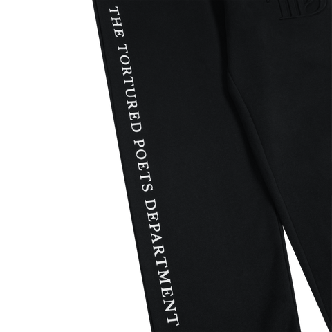 TTPD Black Embossed Sweatpants