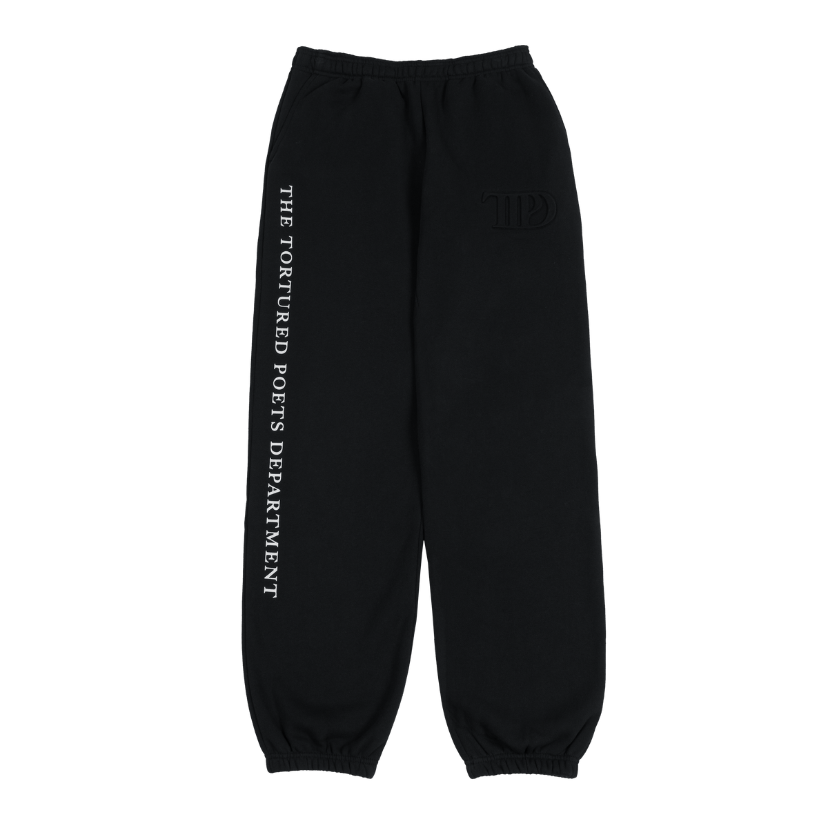 TTPD Black Embossed Sweatpants