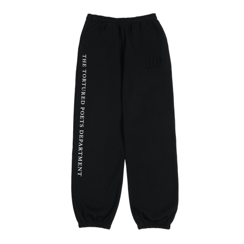 TTPD Black Embossed Sweatpants