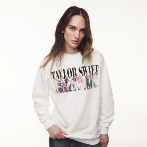 TTPD Eras White Crewneck