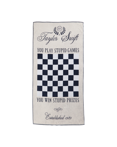 Taylor Swift Checker Game Towel