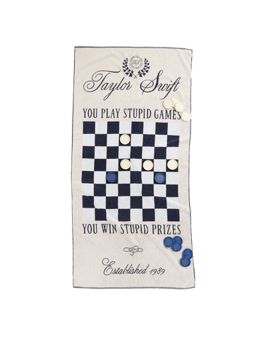 Taylor Swift Checker Game Towel