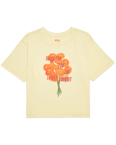 Thank You For The Lovely Bouquet Cropped T-Shirt