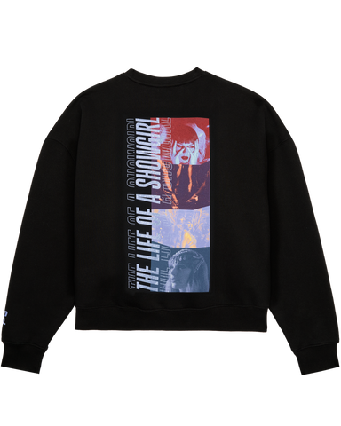 The Life of a Showgirl Film Strip Black Crewneck Sweatshirt