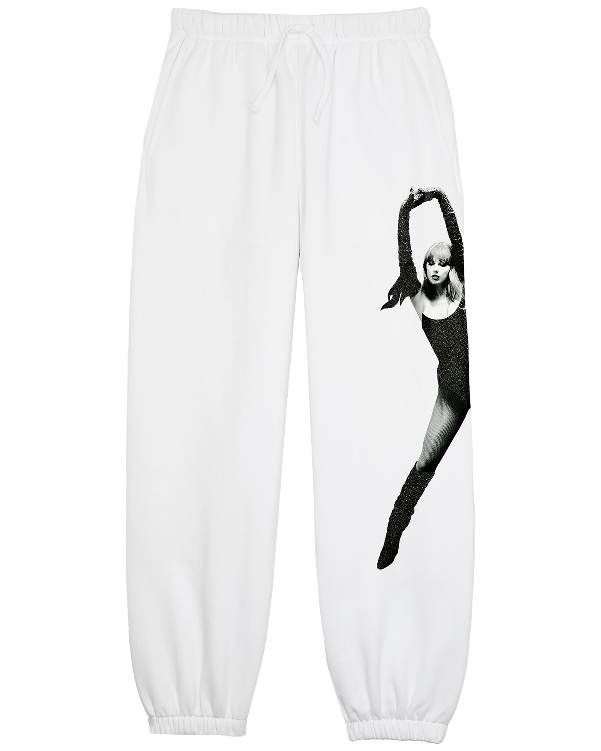 The Life of a Showgirl Shiny Bug White Sweatpants