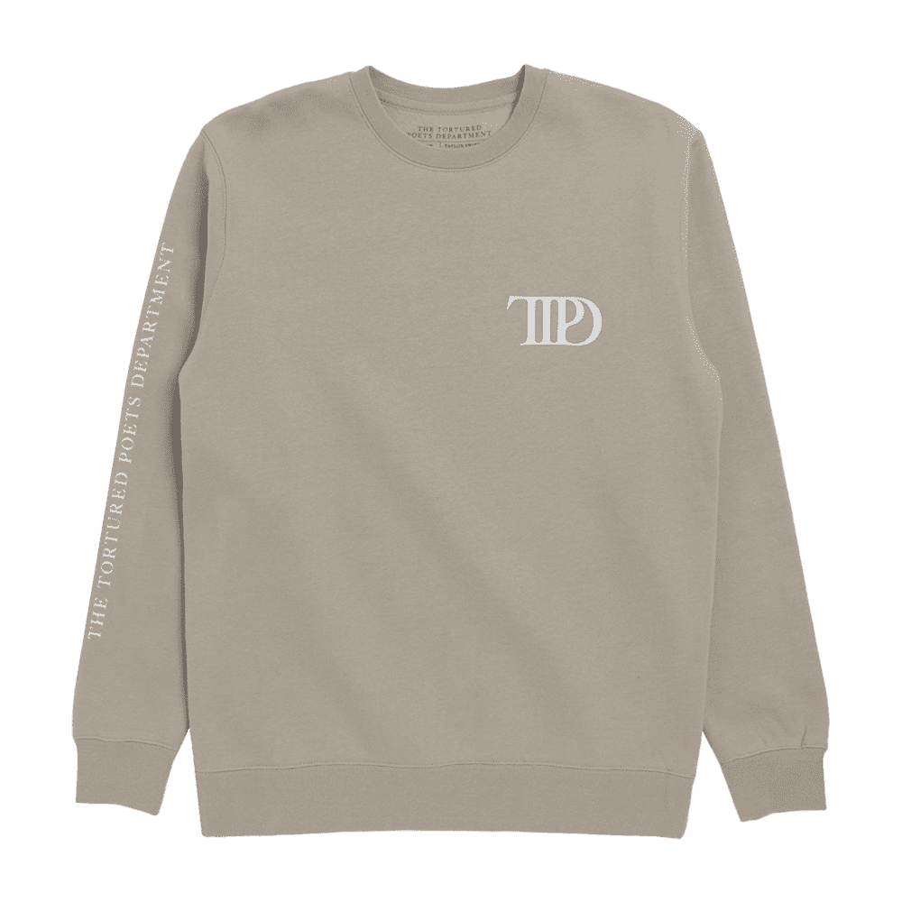 The Tortured Poets Department Beige Crewneck
