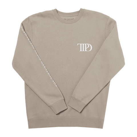 The Tortured Poets Department Beige Crewneck