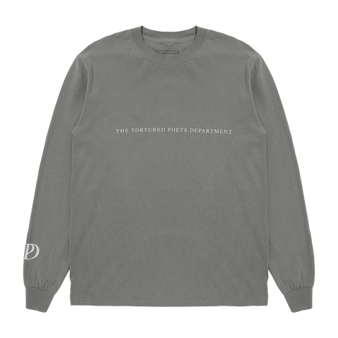 The Tortured Poets Department Gray Photo Long Sleeve T-Shirt