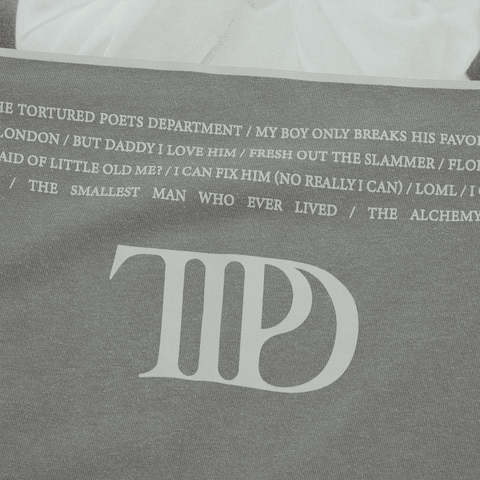 The Tortured Poets Department Gray Photo Long Sleeve T-Shirt