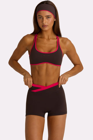 Soft Active Sports Bra in Truffle