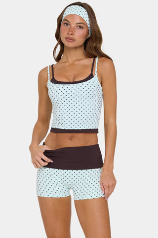 Soft Active Double-Layer Tank Top in Mint Chip