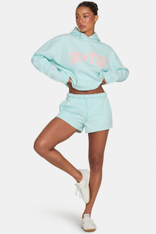 Sweat Shorts in Peppermint Polka Dot