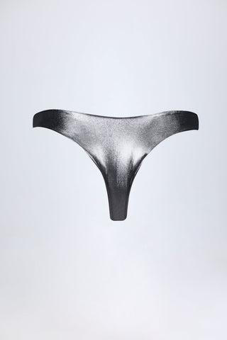 Cheeky Bikini Bottoms in Silver