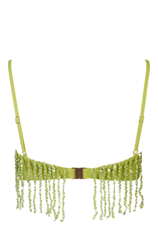 Fringed Bralette in Olive