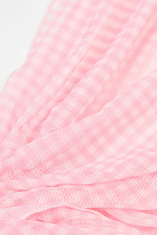 Sarong in Pink Gingham Print