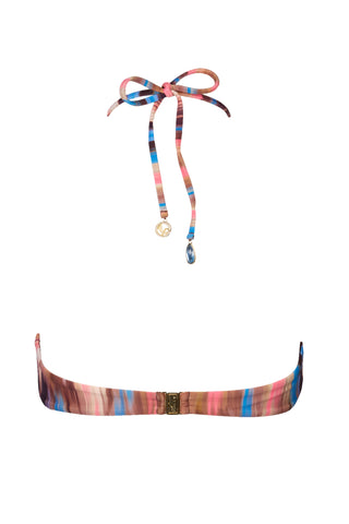 Bandeau Bikini Top in Abstract Stripe