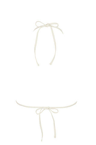 Triangle Bikini Top in Pearl