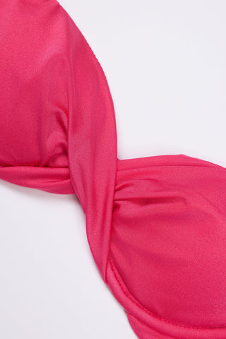 Underwired Bikini Top in Raspberry