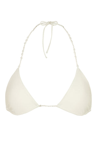 Triangle Bikini Top in Pearl