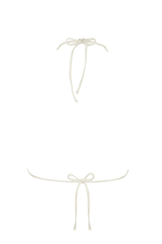 Triangle Bikini Top in Pearl
